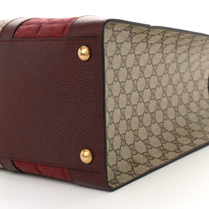 Gucci Monogram GG Mignon Textured Dollar Calfskin GG Supreme Monogram Quilted Mini GG Large Tote Bag Burgundy Beige Ebony 9 of 9