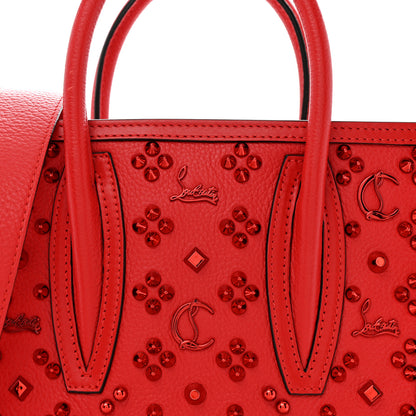 Christian Louboutin Calfskin Spikes Loubinthesky Mini Paloma Red 7 of 9