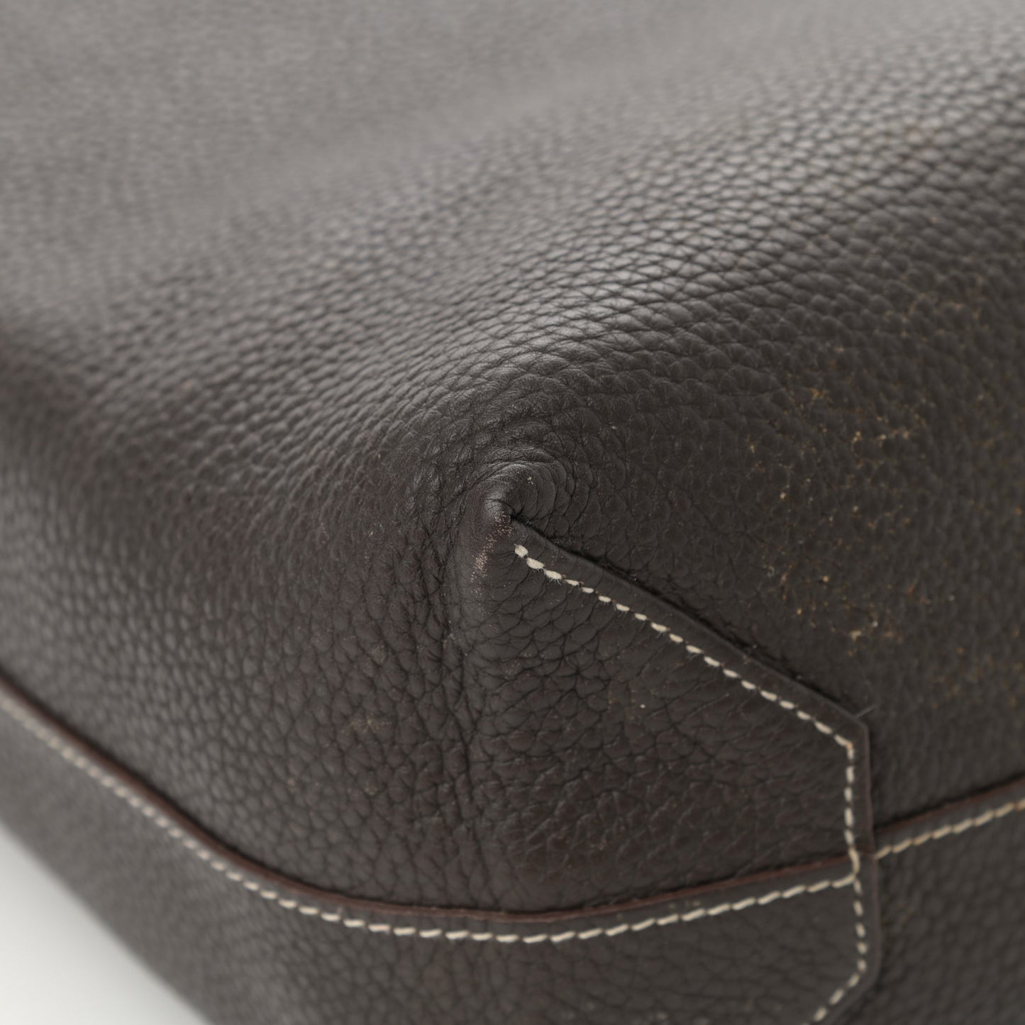 Taurillon Clemence Double Sens 36 Reversible Tote Etoupe Etain