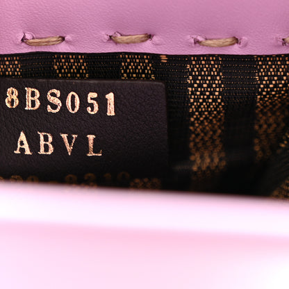 Fendi Vitello King Plexiglass Logo Embossed Mini Fendi Sunshine Shopper Tote Lavanda 6 of 9