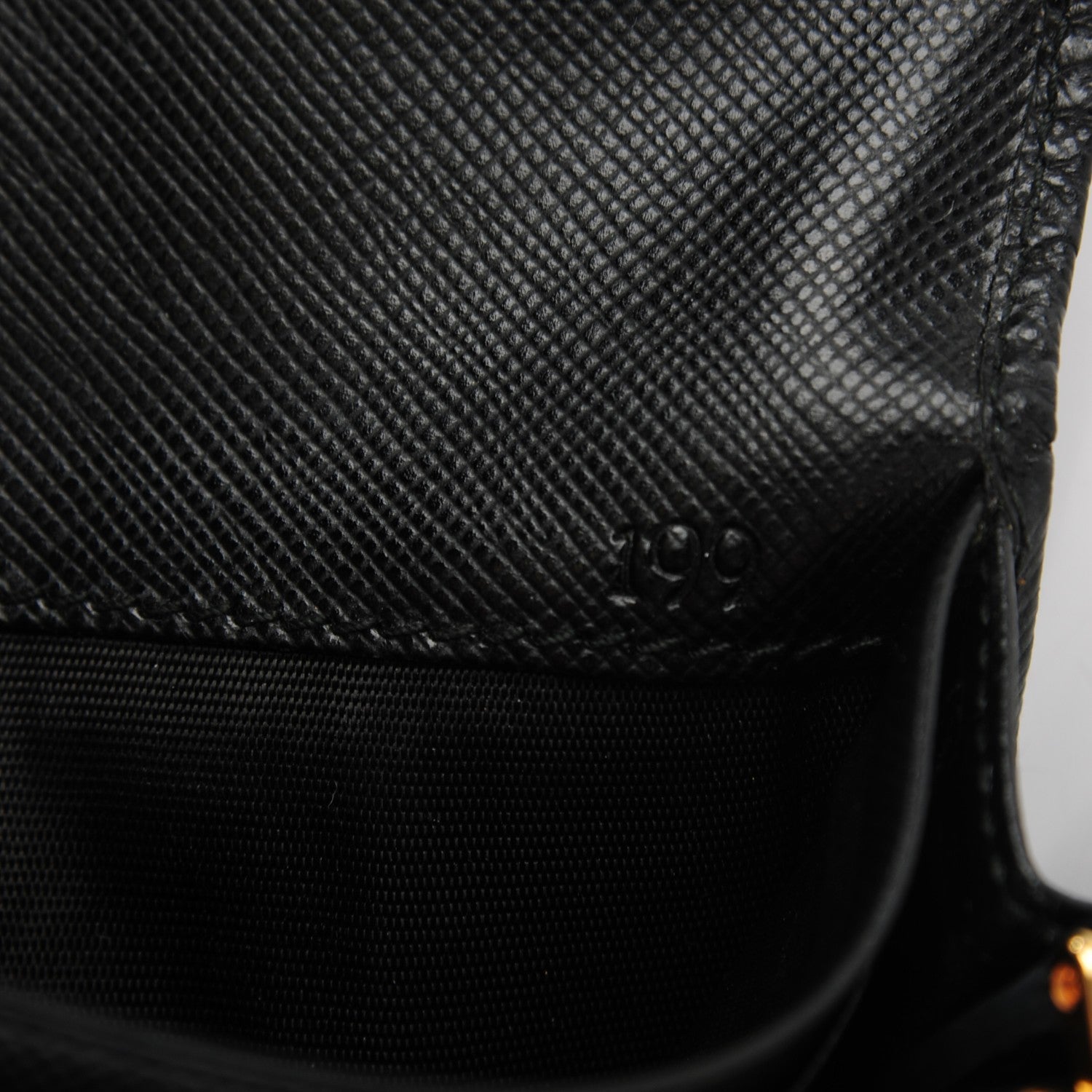 Prada Saffiano Triangle Continental Flap Wallet Black 6 of 8