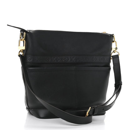 Louis Vuitton Calfskin Cruiser GM Black 2 of 9