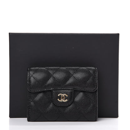 Chanel Caviar Quilted Flap Card Holder Wallet Black 8 of 8