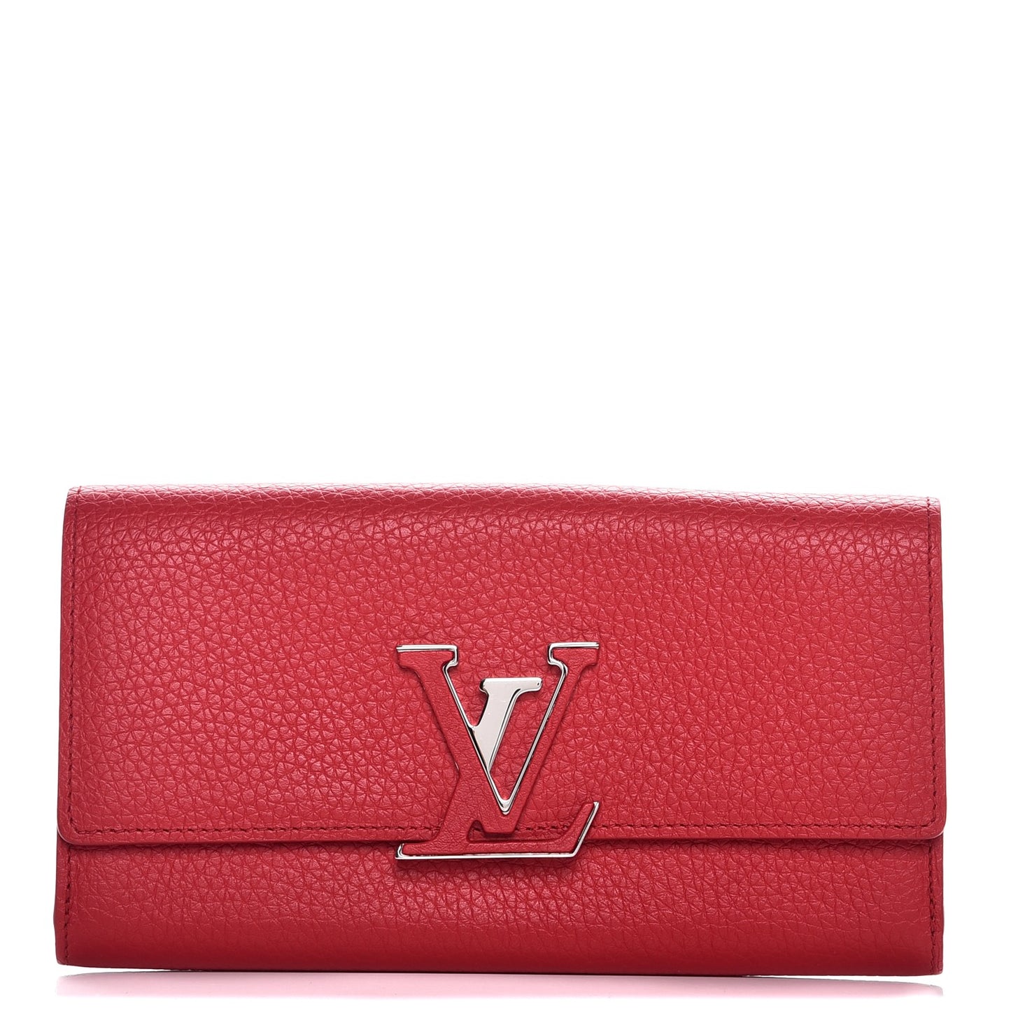 Taurillon Capucines Wallet Rubis