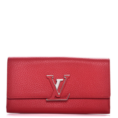 Louis Vuitton Taurillon Capucines Wallet Rubis 1 of 8