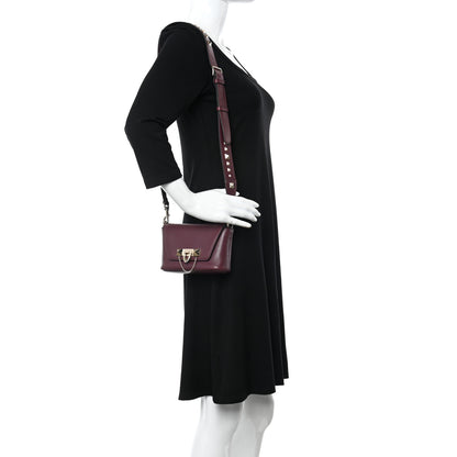 Valentino Garavani Vitello Small Rockstud Demilune Shoulder Bag Vinaccia 2 of 10