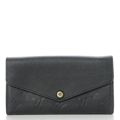 Louis Vuitton Empreinte Sarah Wallet NM Black 1 of 7