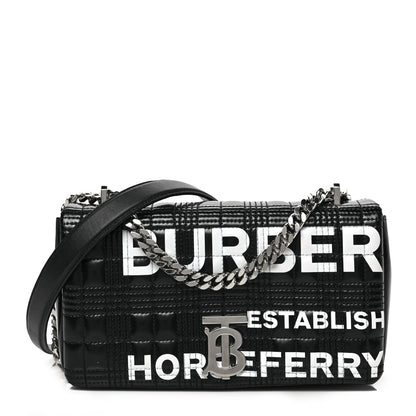Burberry Patent Quilted Horseferry Print Small Lola Bag Black 1 of 8