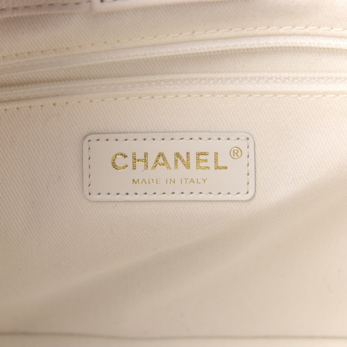 Caviar Quilted Small Business Affinity Shopping Bag White