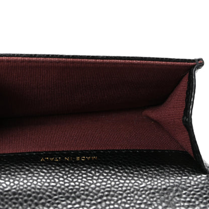 Chanel Caviar Quilted Flap Card Holder Wallet Black 5 of 9