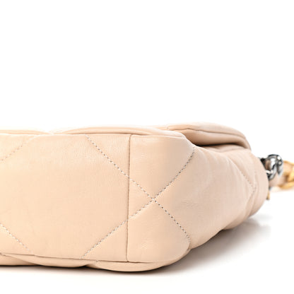 Chanel Goatskin Quilted Medium Chanel 19 Flap Beige 9 of 11