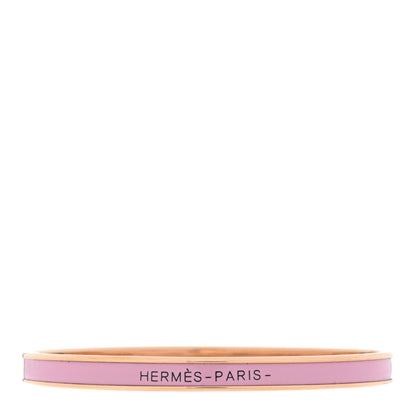 Hermes Enamel Uni Bangle 65 Rose Dragee 1 of 3