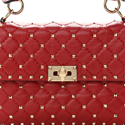 Valentino Garavani Nappa Medium Rockstud Spike Shoulder Bag Rosso Valentino 8 of 18