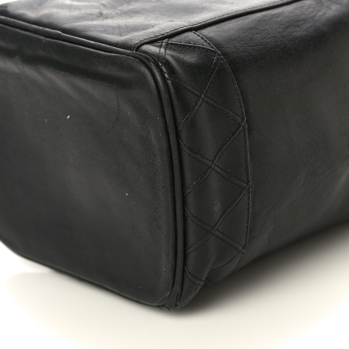 Lambskin Vanity Cosmetic Case Black