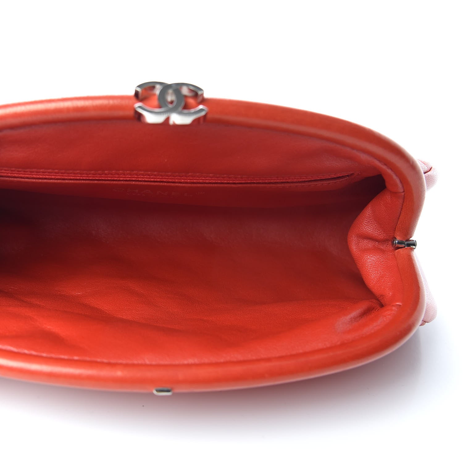 Chanel Lambskin Quilted Timeless Clutch Red 5 of 7