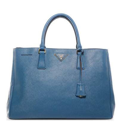 Prada Saffiano Cuir Medium Double Bag Bluette 1 of 10