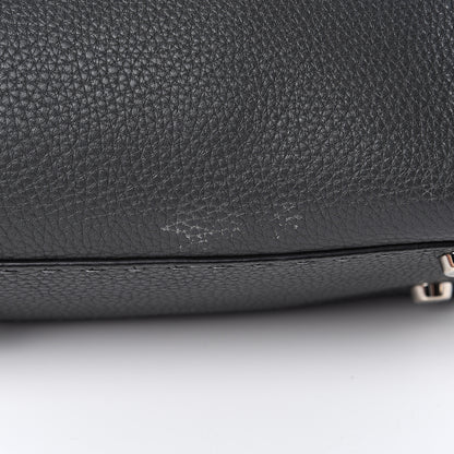 Fendi Cuoio Romano Selleria Bi-Color Medium Peekaboo Iconic Satchel Asfalto Latte 14 of 14