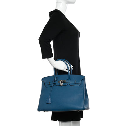 Hermes Togo Birkin 35 Bleu de Galice 2 of 15