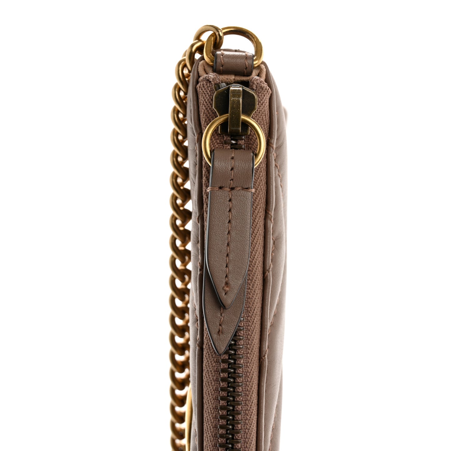 Calfskin Matelasse Mini GG Marmont Chain Bag Porcelain Rose