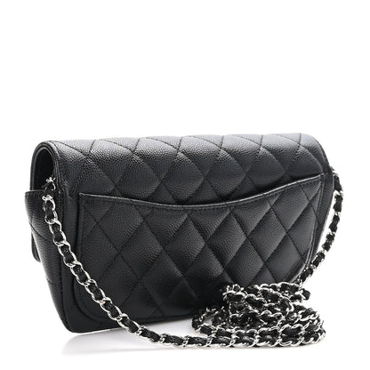 Chanel Caviar Quilted Glasses Case With Chain Black 3 of 11