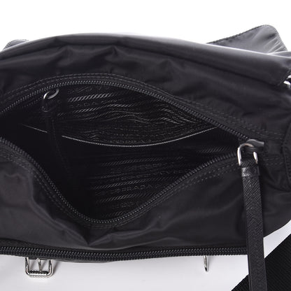 Prada Nylon New Vela Studded Messenger Black Astrale 7 of 8