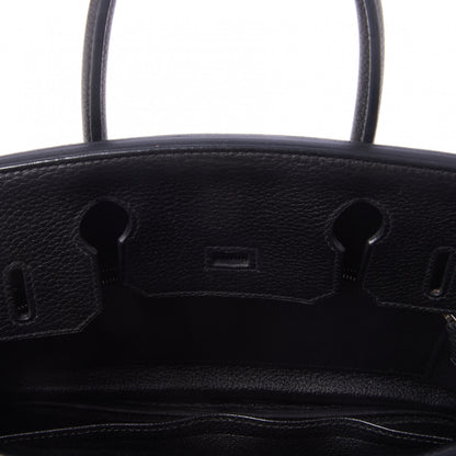 Hermes Taurillon Clemence Birkin 30 Black 16 of 27
