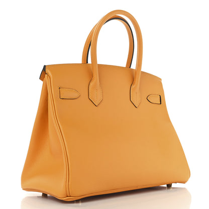 Hermes Epsom Horseshoe Birkin 30 Jaune D'Or 3 of 13