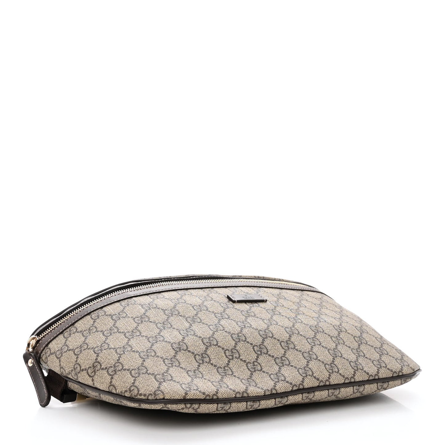 GG Supreme Monogram Belt Bag Dark Brown