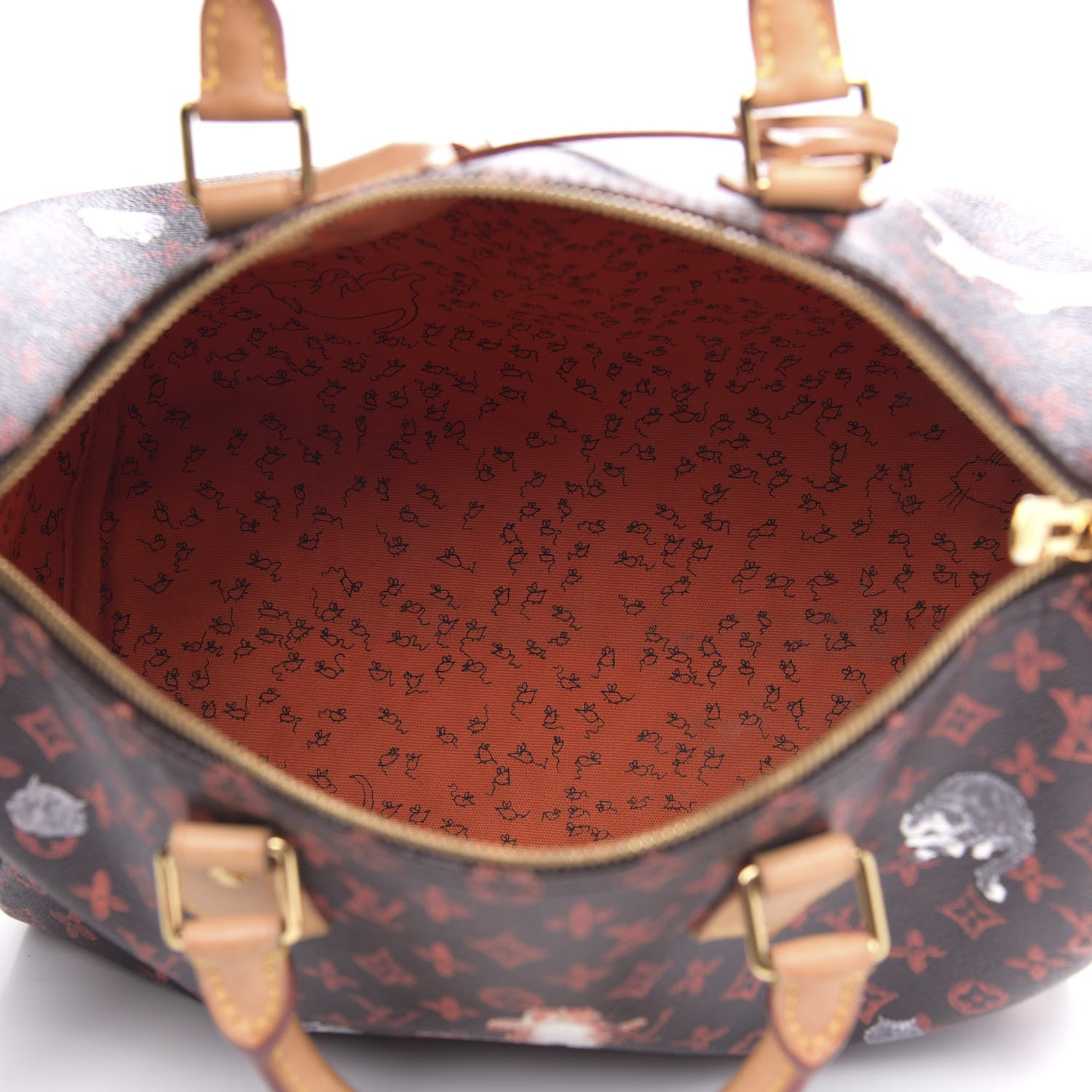 Louis Vuitton Catogram Speedy Bandouliere 30 Marron 5 of 17