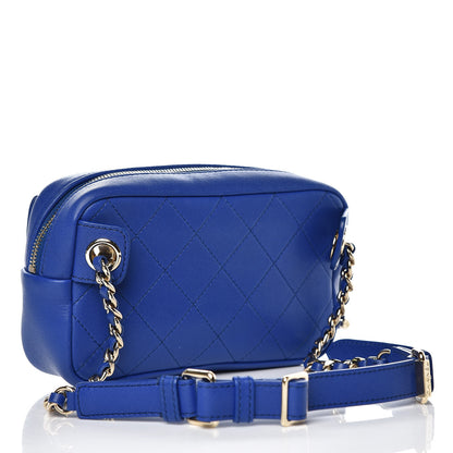 Chanel Lambskin Quilted Casual Trip Waist Belt Bag Blue 3 of 9
