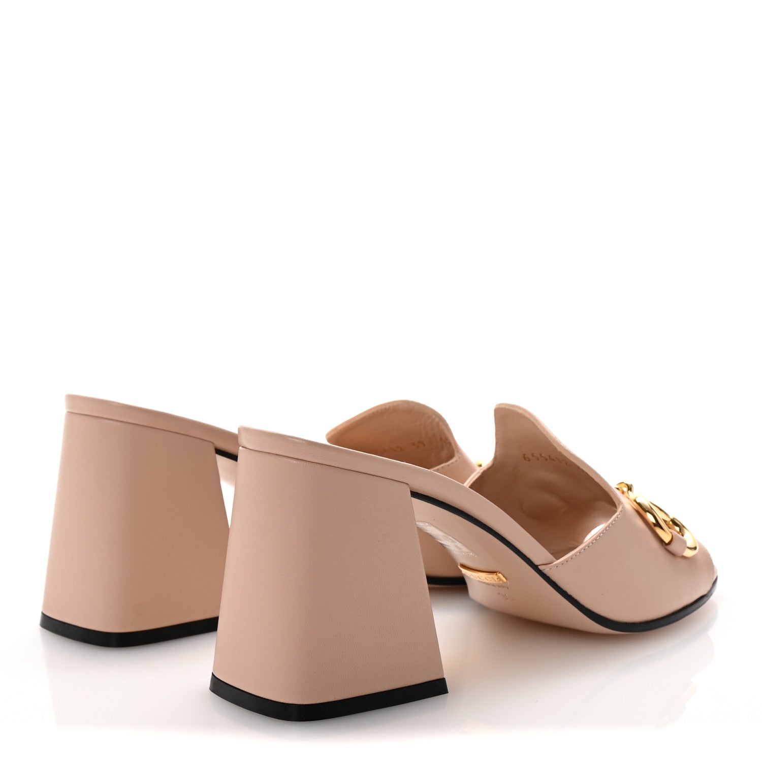 Gucci Nappa Horsebit 75mm Slide Sandals 37 Skin Rose 5 of 10
