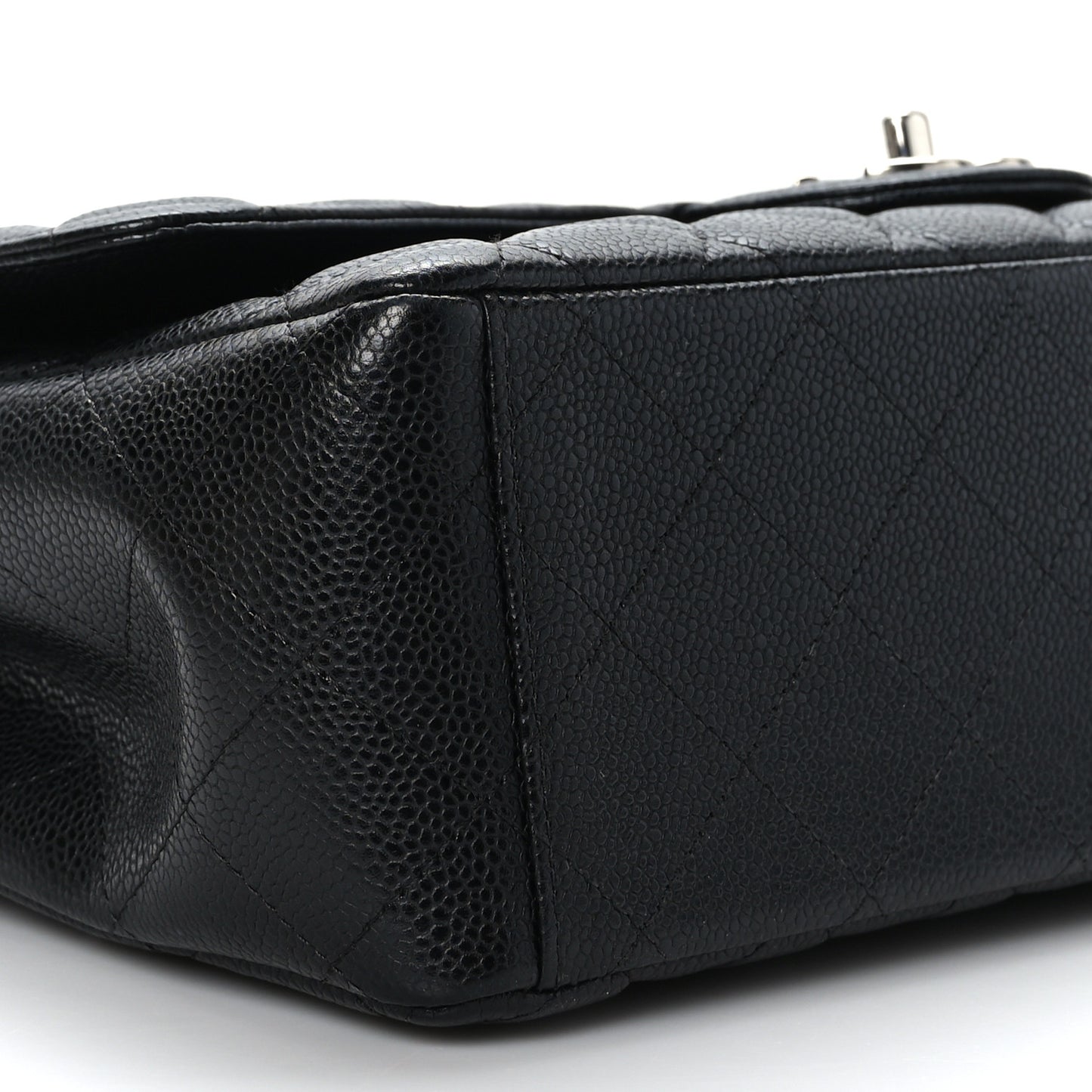 Caviar Quilted Maxi Double Flap Black