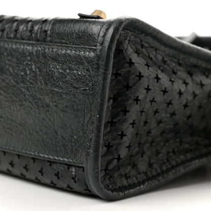 Balenciaga Agneau Stadio Laser Cut Cross Classic Gold Hardware Mini City Anthracite 10 of 10