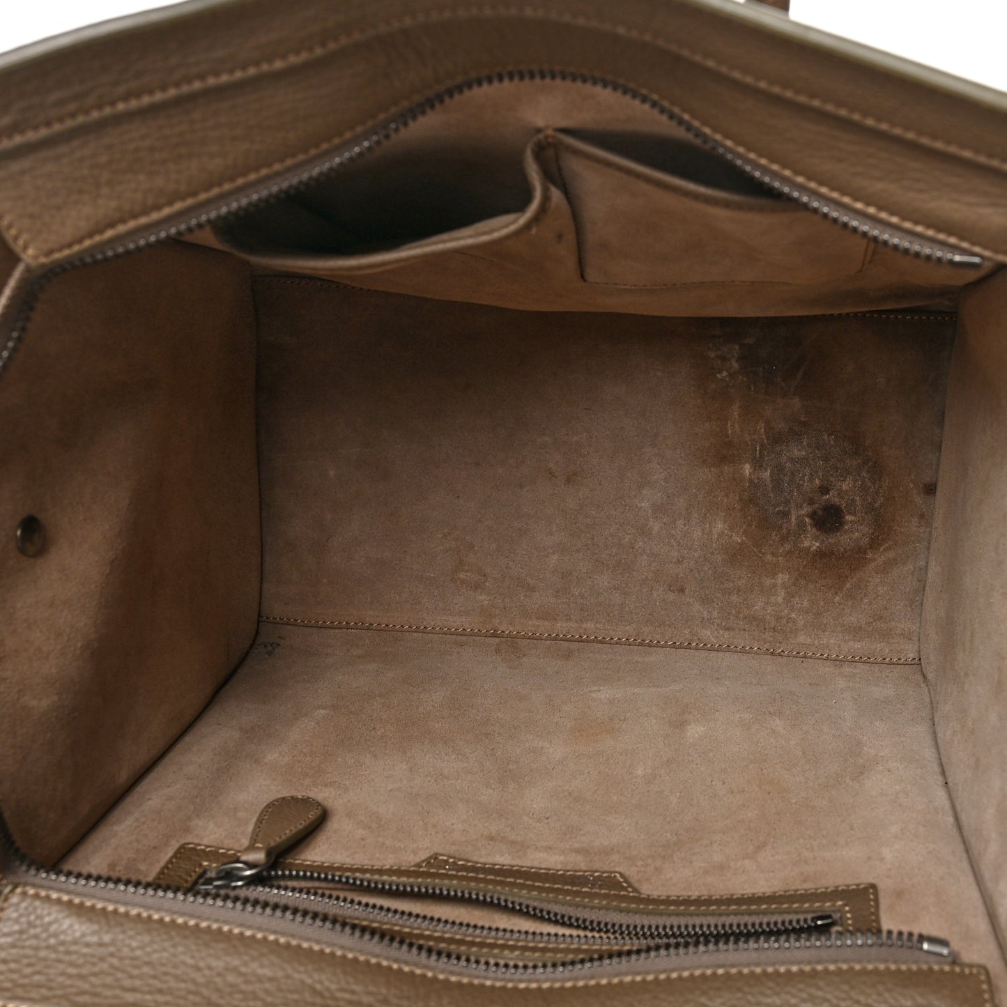 Drummed Calfskin Mini Luggage Souris