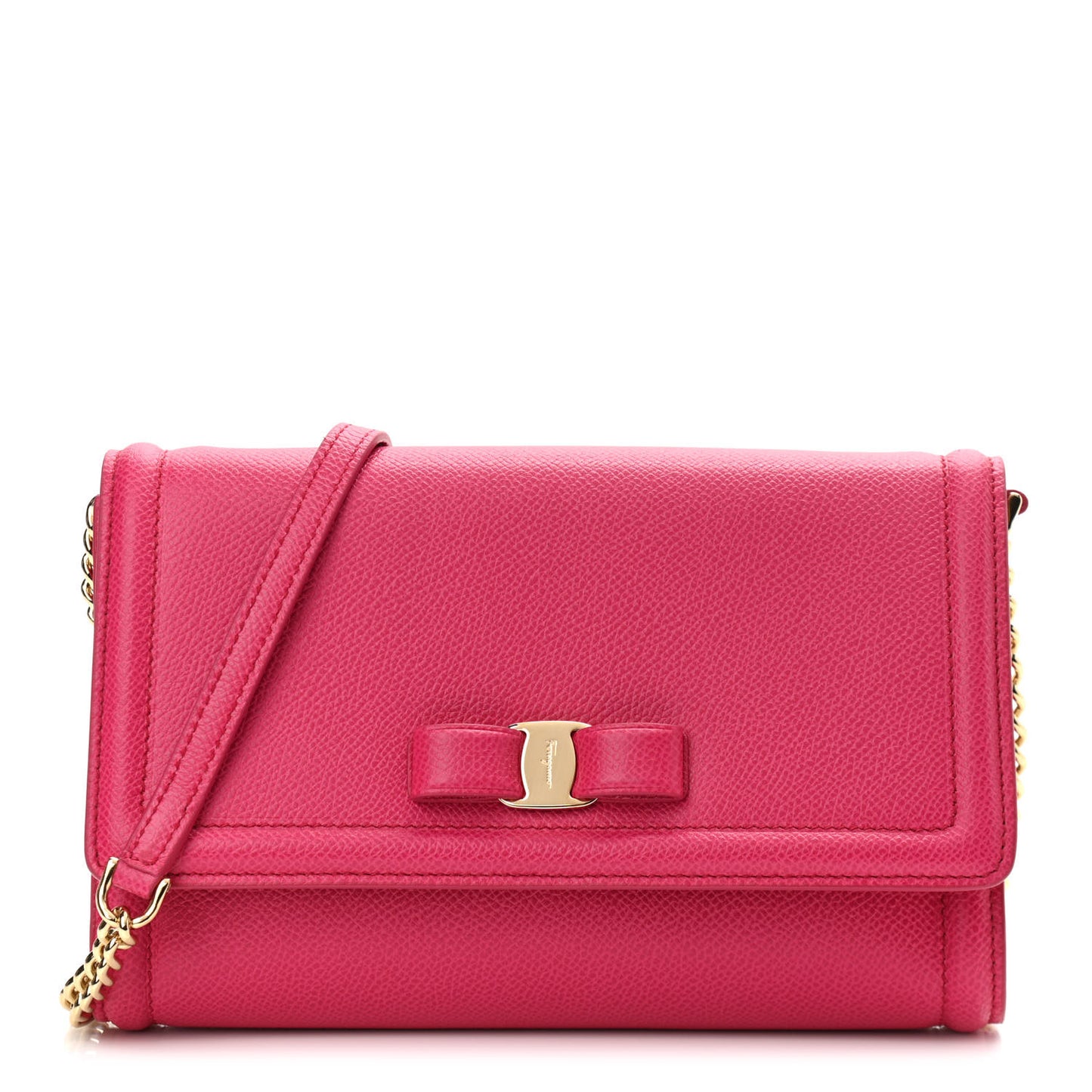 Hammered Calfskin Vara Bow Minibag Pink