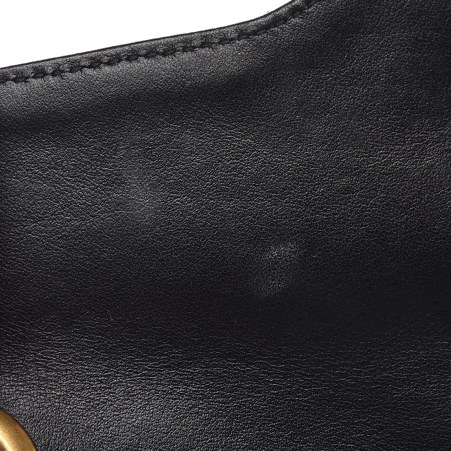 Gucci Calfskin Matelasse Small GG Marmont Shoulder Bag Black 9 of 9