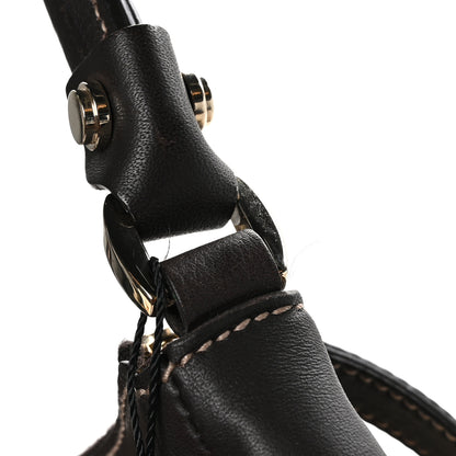 Gucci Monogram Medium D Gold Ring Hobo Dark Brown 11 of 11