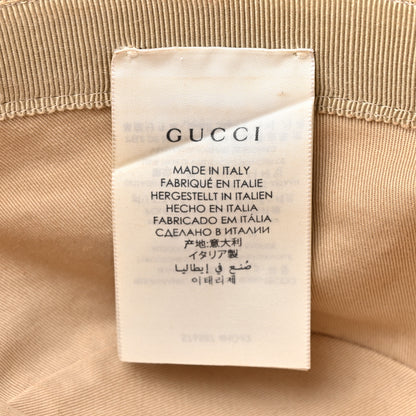 Gucci Monogram Textured Dollar Calfskin GG Jago Bucket Hat L Cacao Beige 9 of 10