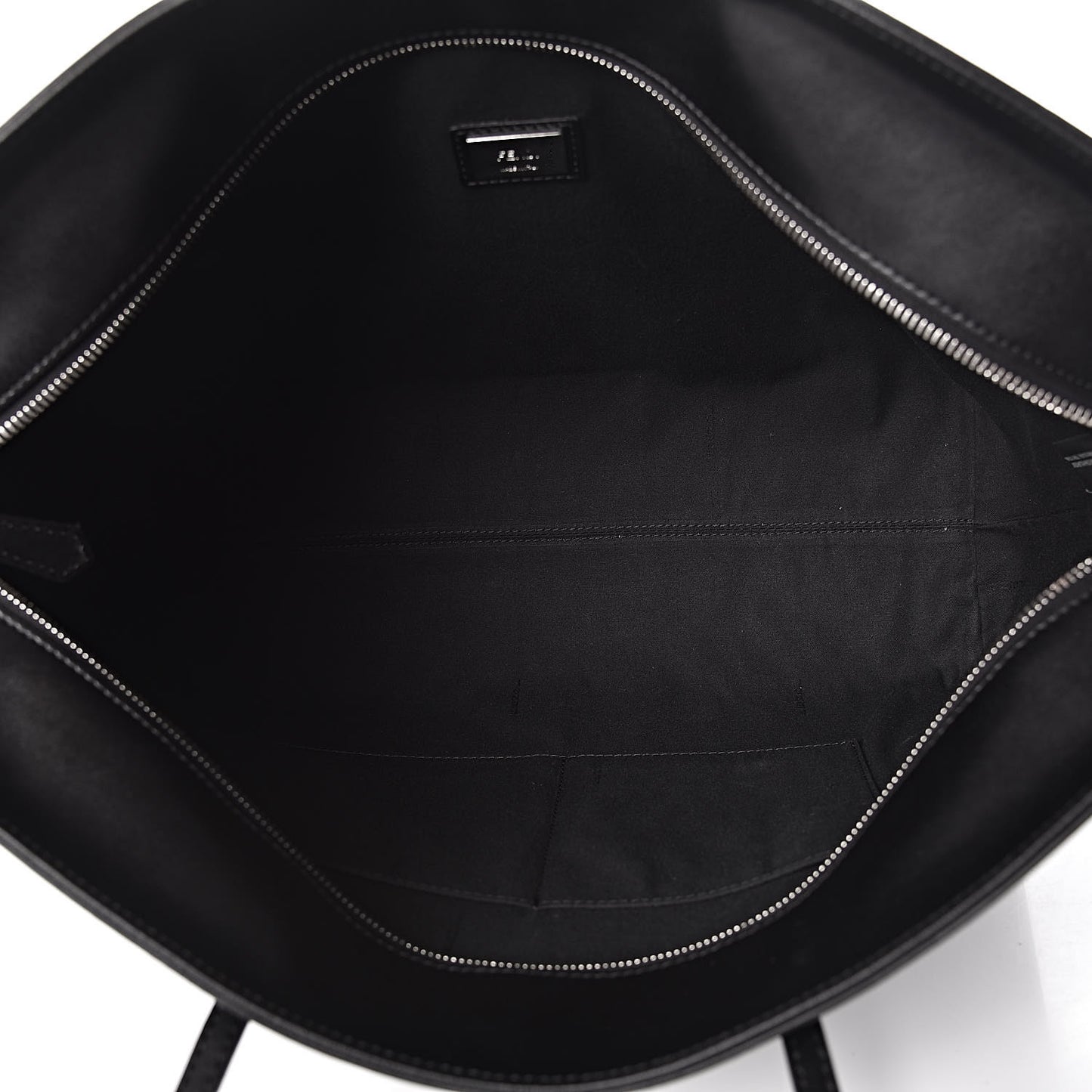 Vitello Liberty Lucido Metal Monster Eyes Medium Roll Tote Black