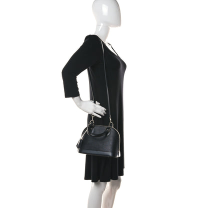 Louis Vuitton Epi Alma BB Black 2 of 9
