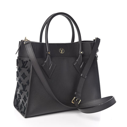 Louis Vuitton Calfskin Monogram Tufting On My Side Black 3 of 10