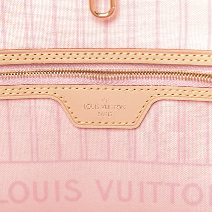 Louis Vuitton Damier Azur Neo Neverfull MM Rose Ballerine 6 of 12
