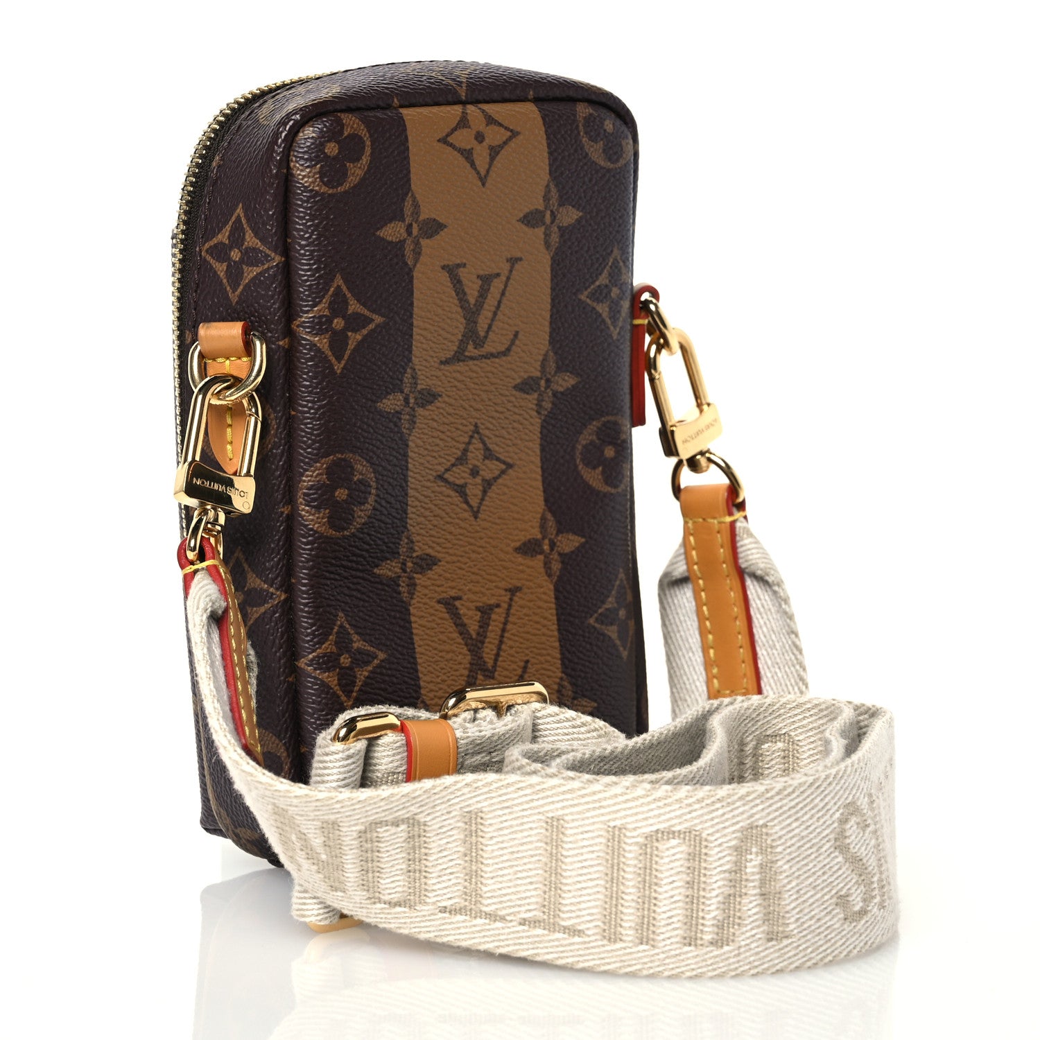 Louis Vuitton X NIGO Reverse Monogram Flat Double Phone Pouch 3 of 11