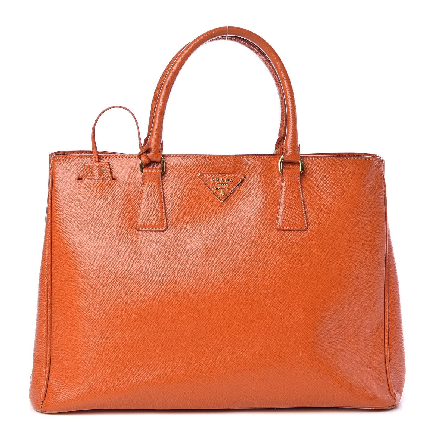 Saffiano Lux Large Tote Papaya