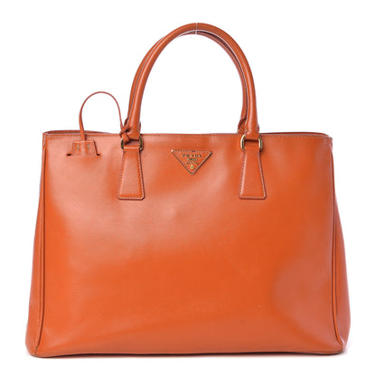 Prada Saffiano Lux Large Tote Papaya 1 of 16