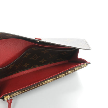 Louis Vuitton Monogram Emilie Wallet Red 5 of 9