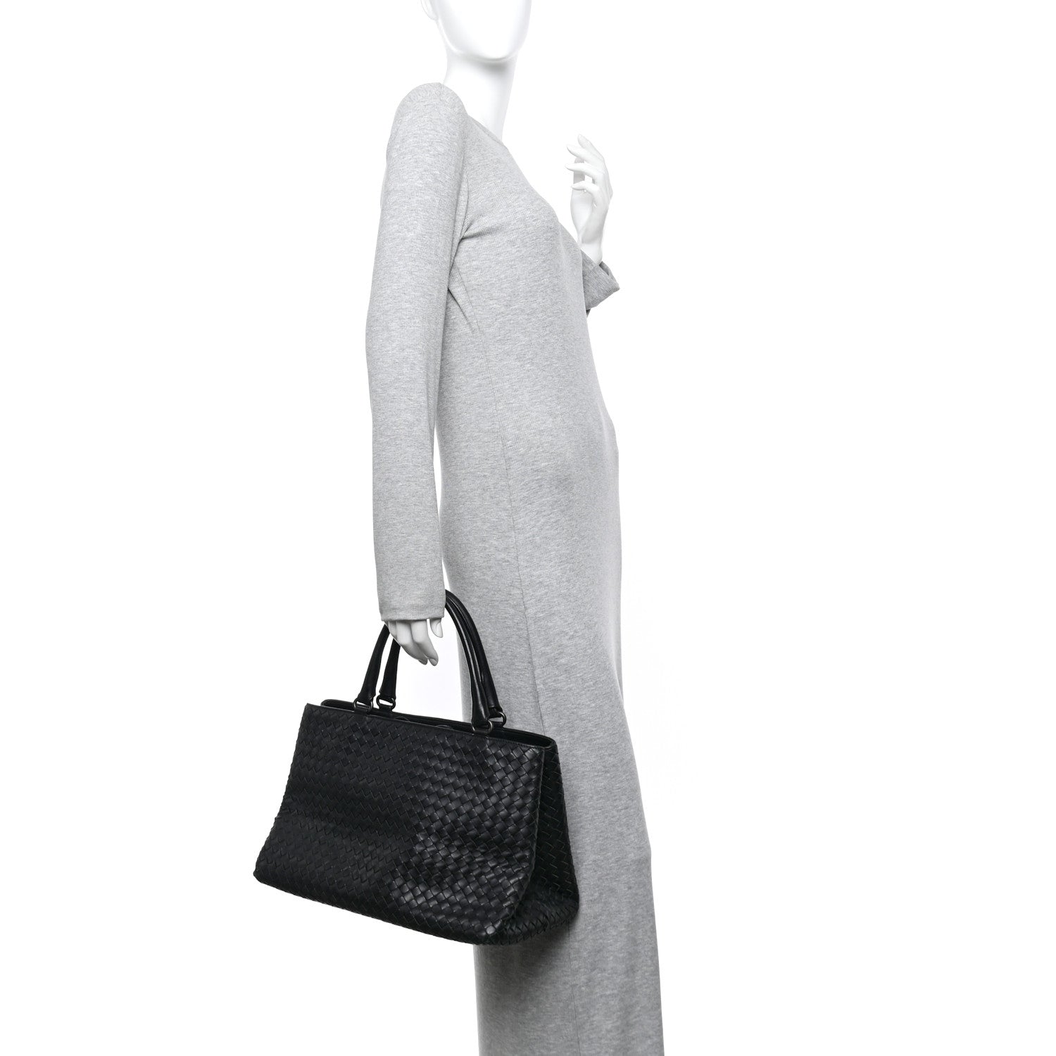 Bottega Veneta Nappa Intrecciato Milano Tote Black 3 of 29