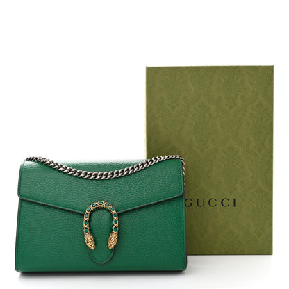 Gucci Calfskin Mini Dionysus Chain Wallet Emerald 11 of 11