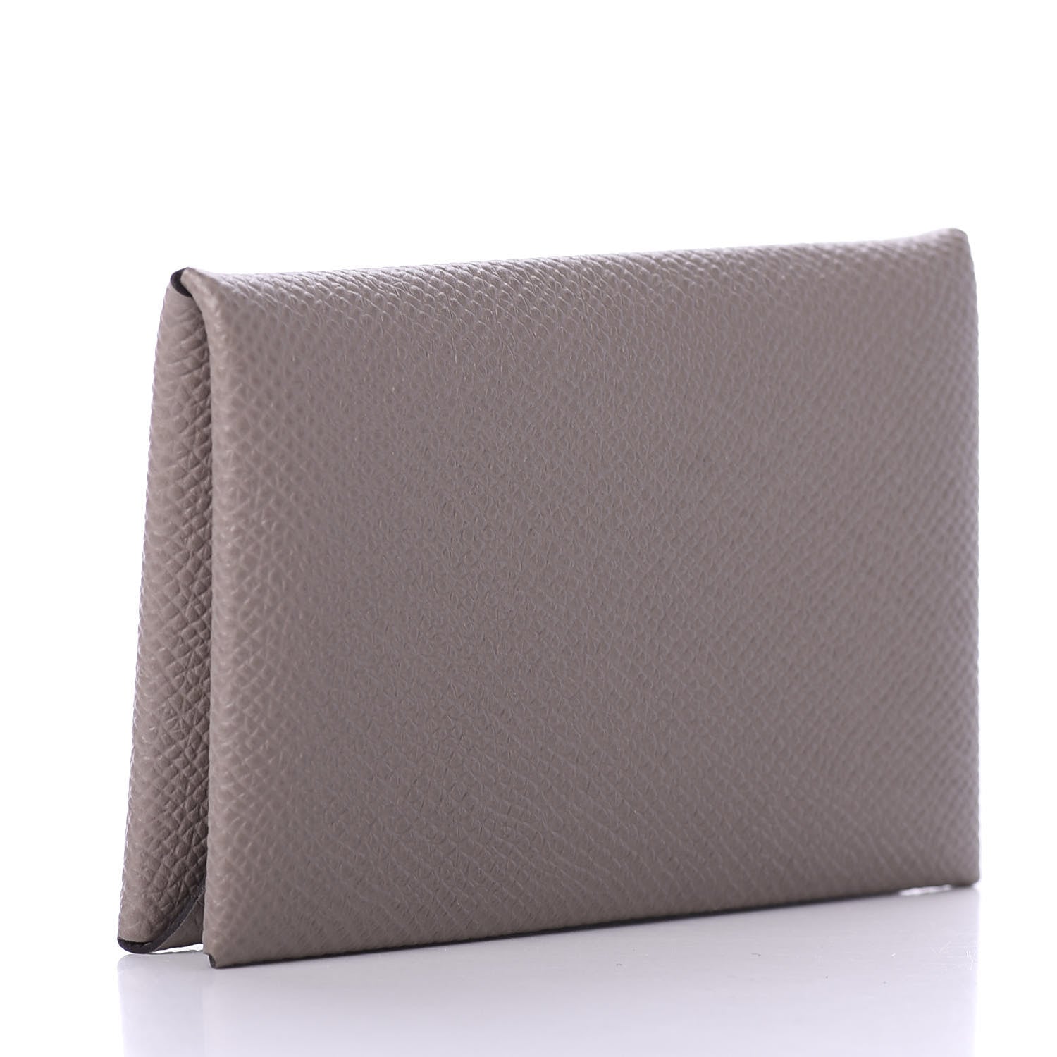 Hermes Epsom Calvi Card Case Gris Asphalt 2 of 5