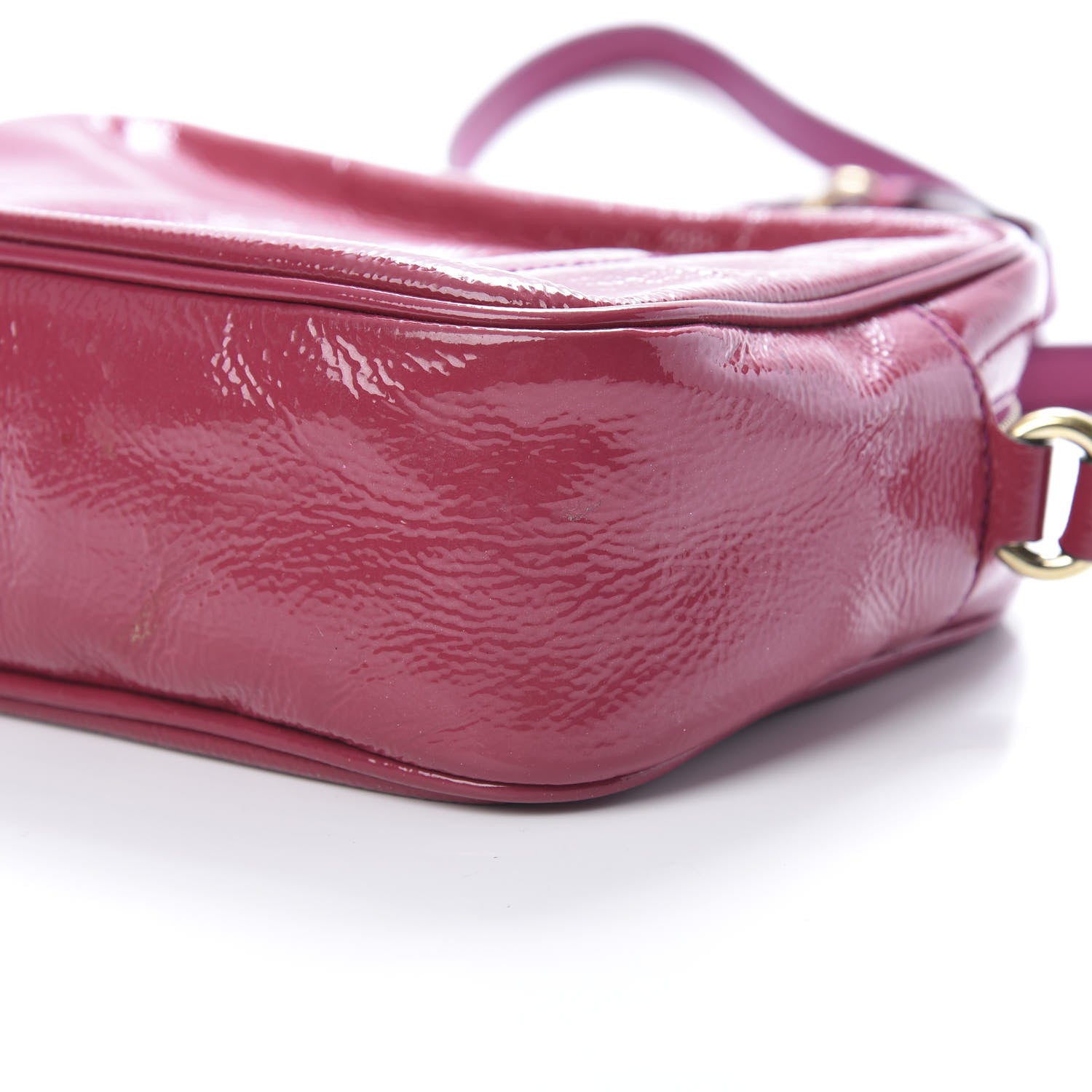 Gucci Soft Patent Small Soho Disco Bag Bright Bougainvillea 10 of 21